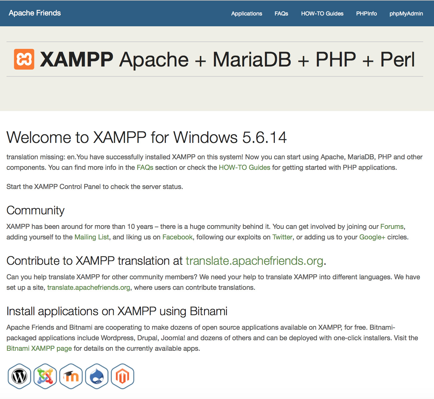 XAMPP FAQs For Windows